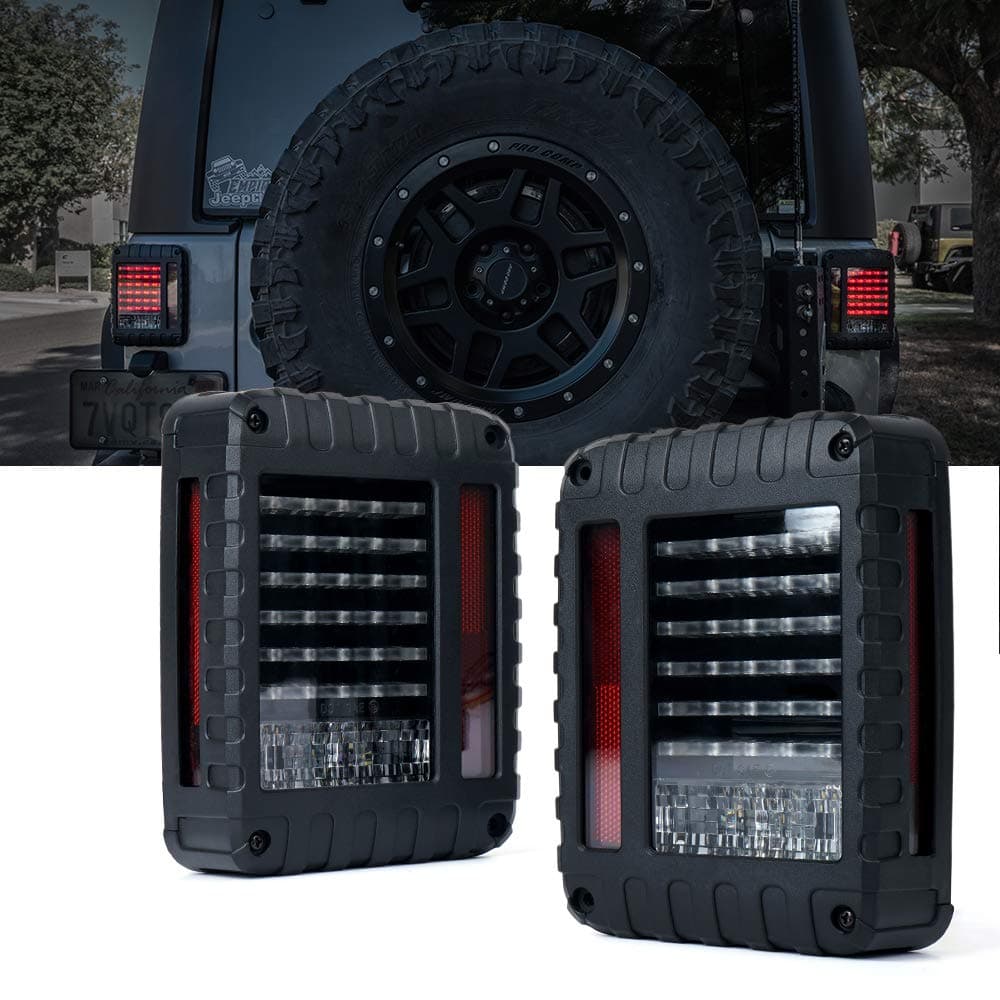 Xprite LED Tail Lights for Jeep Wrangler JK | Defender Series