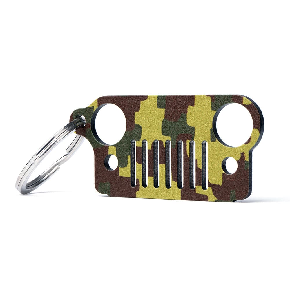 Xprite Xprite Green Camo Jeep Wrangler JK Keychain